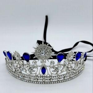 Crowned By Juliet | Sapphire And Silver Bridal Tiara